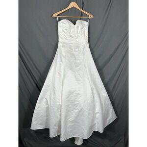 Vintage Jessica McClintock Bridal Wedding Dress Satin 90s Size 10 Classic Corset